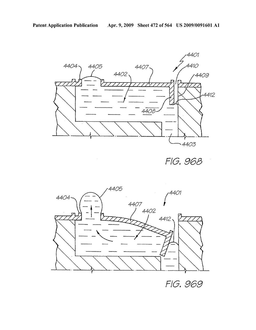 Inkjet Nozzle Utilizing Electrostatic Attraction Between Parallel Plates - diagram, schematic, and image 473