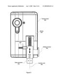 DIGITAL VIDEO CAMERA WITH RETRACTABLE DATA CONNECTOR AND RESIDENT SOFTWARE APPLICATION diagram and image