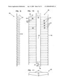 Vertical cable management system with ribcage structure diagram and image