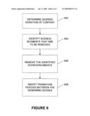 METHOD AND SYSTEM FOR SCALING CONTENT FOR PLAYBACK WITH VARIABLE DURATION diagram and image