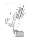 Apparatus for making drainage element with a periphery of different materials diagram and image