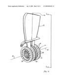 VARIABLE PITCH ROTOR BLADE WITH DOUBLE FLEXIBLE RETENTION ELEMENTS diagram and image