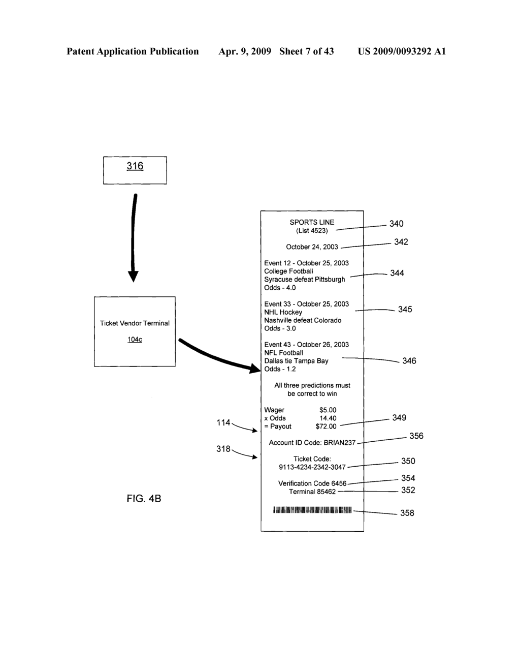 Systems, Apparatus and Methods for Providing Advertisements and Other Information to On-line Lottery and On-line Game Players - diagram, schematic, and image 08