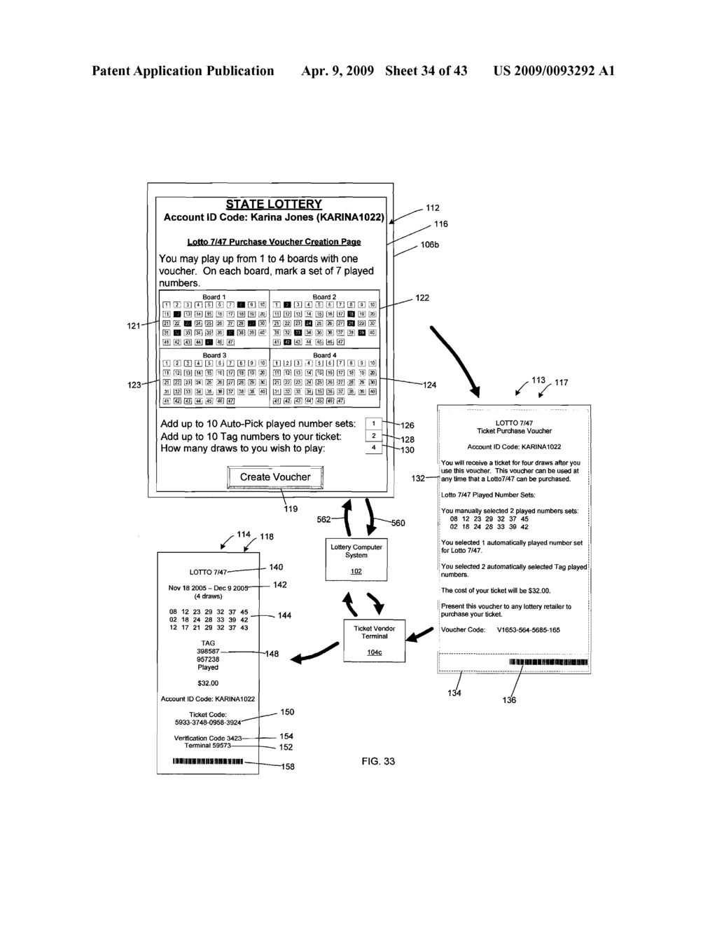 Systems, Apparatus and Methods for Providing Advertisements and Other Information to On-line Lottery and On-line Game Players - diagram, schematic, and image 35