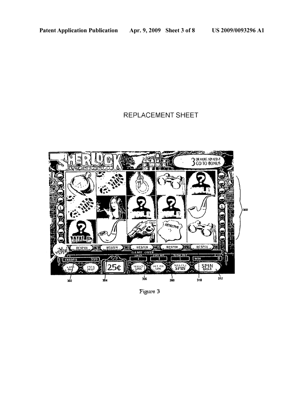 Slot Machine Game That Allows Player to Purchase Reel Re-spins - diagram, schematic, and image 04