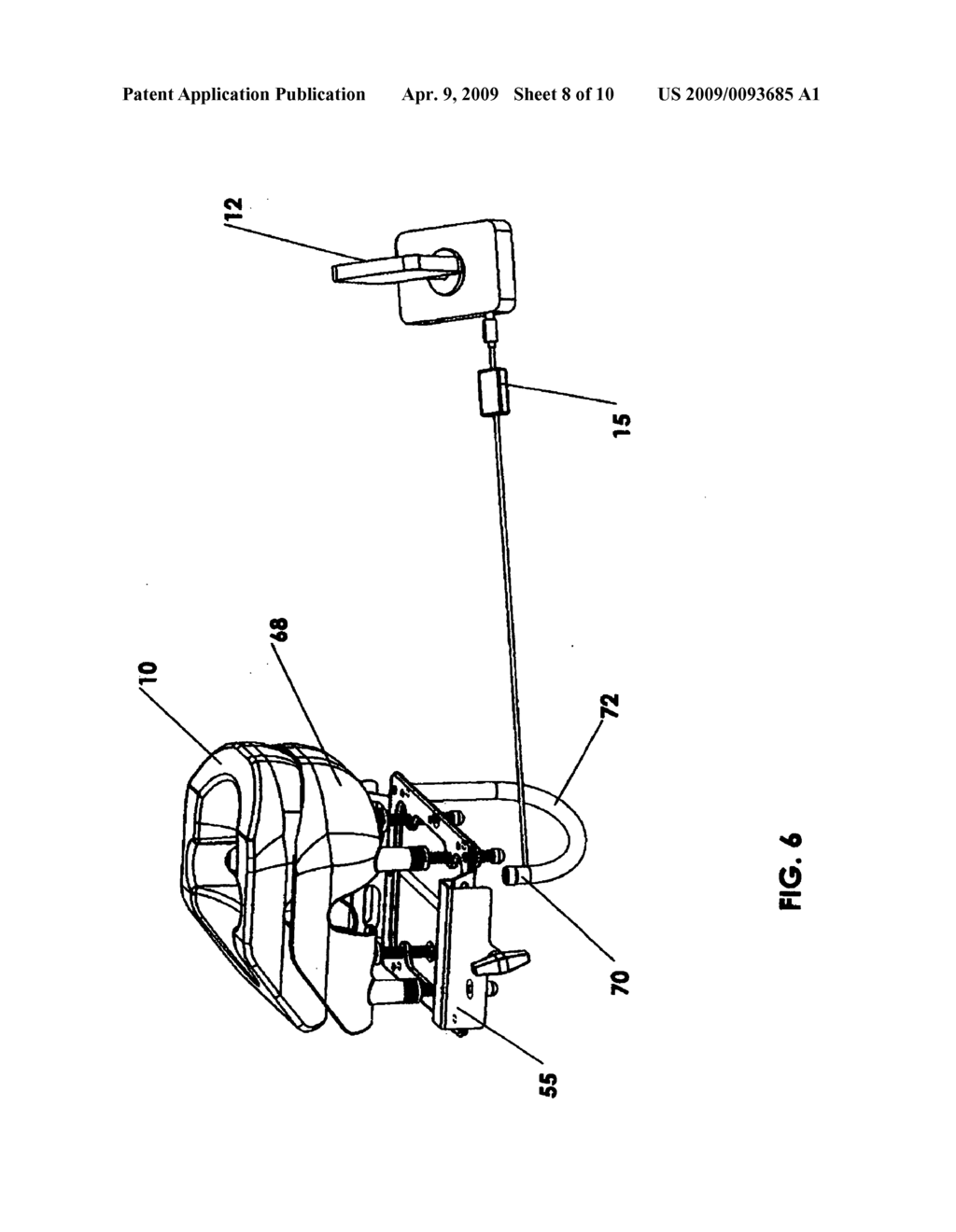 VIDEO OBSERVATION OF A PATIENT'S FACE DURING A MEDICAL PROCEDURE WHILE THE PATIENT IS IN A PRONE POSITION - diagram, schematic, and image 09