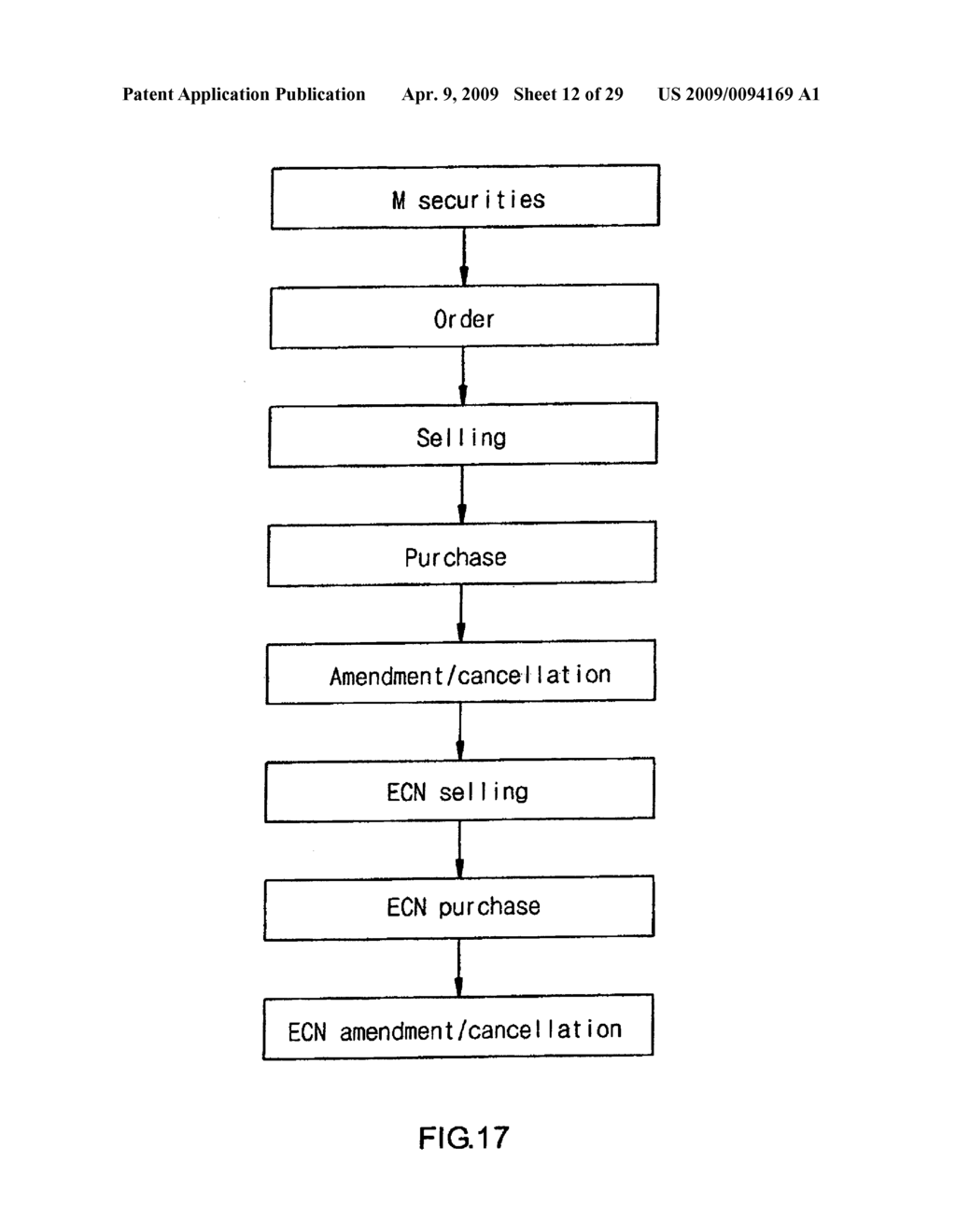 STOCK ACCOUNT/ORDER/MARKET PRICE INQUIRY SEVICE METHOD USING A MOBILE TERMINAL - diagram, schematic, and image 13