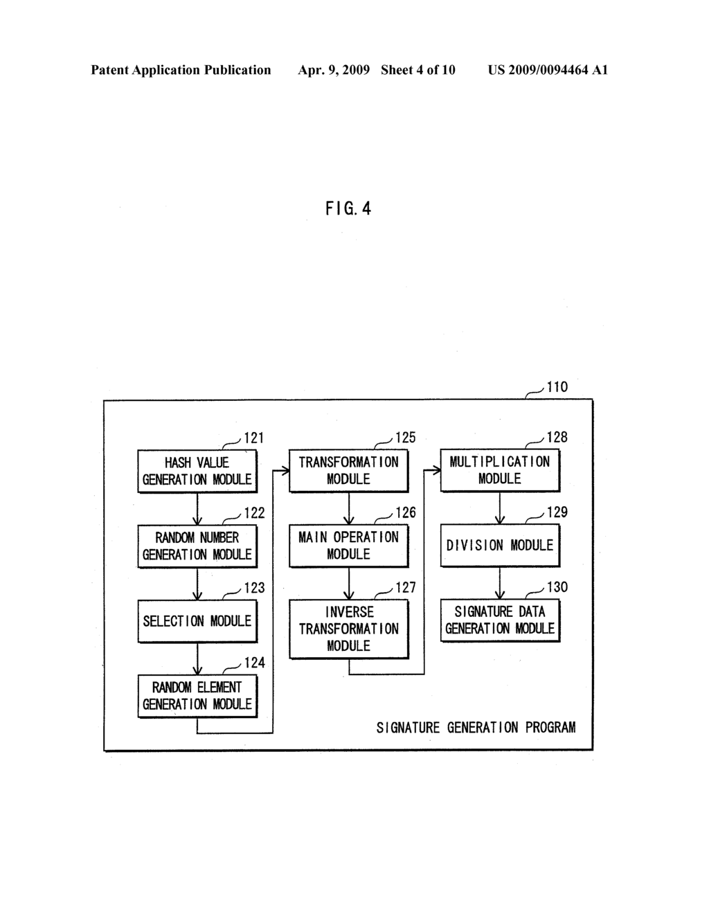 SIGNATURE GENERATING DEVICE, SIGNATURE GENERATING METHOD AND SIGNATURE GENERATING PROGRAM - diagram, schematic, and image 05