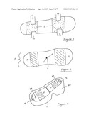 Sandal with adjustable straps and interchangeable mix and match straps and insoles diagram and image