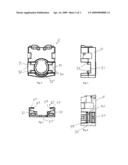 Assembly of Cam-actuated Brake in Locking Shoe for Tilt Sash diagram and image