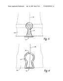 Temporary pants hemming / cuffing devices diagram and image