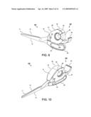 Scissors with an integrated tape dispenser diagram and image