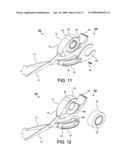 Scissors with an integrated tape dispenser diagram and image