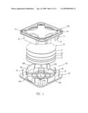 Wafer container with staggered wall structure diagram and image