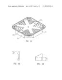 Wafer container with staggered wall structure diagram and image