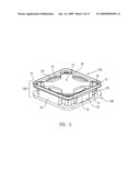 Wafer container with staggered wall structure diagram and image