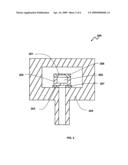 Sensor geometry for improved package stress isolation diagram and image