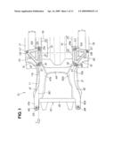 FRONT VEHICLE BODY STRUCTURE diagram and image