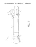 Multi-purpose flashlight diagram and image