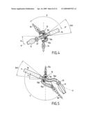 Device for transferring fluid between two floating supports diagram and image