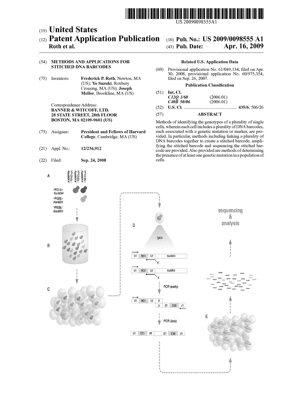 METHODS AND APPLICATIONS FOR STITCHED DNA BARCODES - diagram, schematic, and image 01