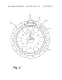 Disk for the transmission of a torque in a torque transmission device of a motor vehicle diagram and image