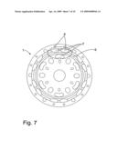 Disk for the transmission of a torque in a torque transmission device of a motor vehicle diagram and image