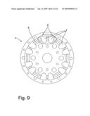 Disk for the transmission of a torque in a torque transmission device of a motor vehicle diagram and image