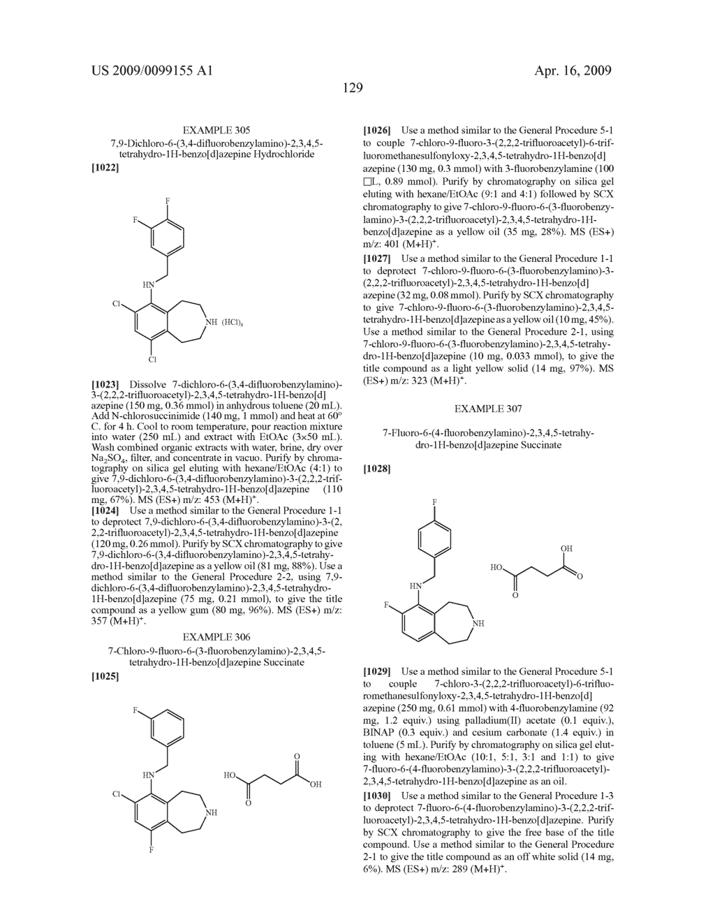6-SUBSTITUTED 2,3,4,5-TETRAHYDRO-1H-BENZO[D]AZEPINES AS 5-HT2C RECEPTOR AGONISTS - diagram, schematic, and image 130