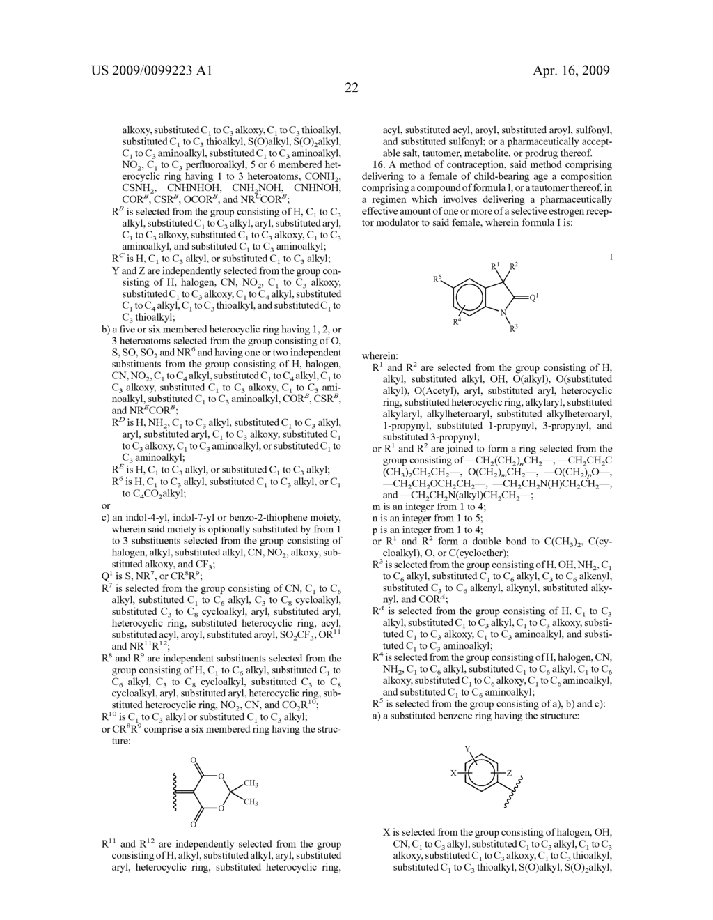 METHODS OF TREATING HORMONE-RELATED CONDITIONS USING THIO-OXINDOLE DERIVATIVES - diagram, schematic, and image 23