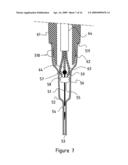 METHOD AND APPARATUS FOR PIERCING THE SKIN AND DELIVERY OR COLLECTION OF LIQUIDS diagram and image