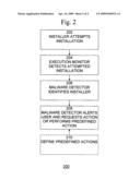 Installer detection and warning system and method diagram and image