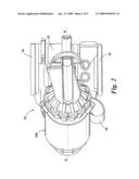 CYCLONIC SEPARATING APPARATUS FOR A CLEANING APPLIANCE diagram and image