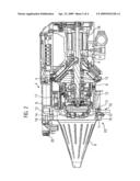 Weaving machine, yarn feeder and method for inserting a weft yarn diagram and image