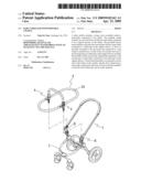 Baby stroller with portable cradle diagram and image