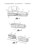 Two piece removable end cap diagram and image