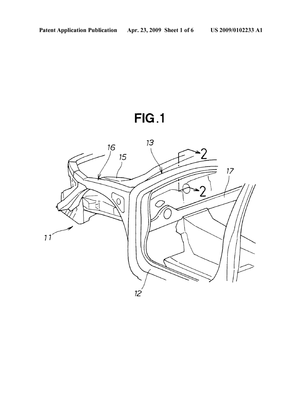 VEHICLE BODY FRAME STRUCTURE - diagram, schematic, and image 02