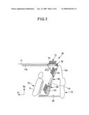 STORAGE STRUCTURE FOR A COVER MEMBER OF A SLIDING ROOF TYPE VEHICLE AND A VEHICLE PROVIDED WITH THE SAME diagram and image