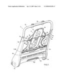 SEAT BACKS FOR VEHICULAR SEATS diagram and image