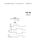 Sense-amplifying circuit having two amplification stages diagram and image