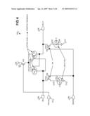 Sense-amplifying circuit having two amplification stages diagram and image