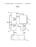 On-screen input image display system diagram and image