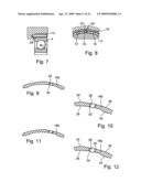 Decoupling device for mounting a shaft on a base and radial ondular washer diagram and image