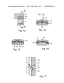 Decoupling device for mounting a shaft on a base and radial ondular washer diagram and image