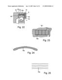 Decoupling device for mounting a shaft on a base and radial ondular washer diagram and image