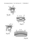 Decoupling device for mounting a shaft on a base and radial ondular washer diagram and image