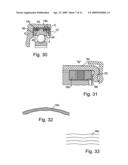 Decoupling device for mounting a shaft on a base and radial ondular washer diagram and image