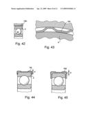 Decoupling device for mounting a shaft on a base and radial ondular washer diagram and image