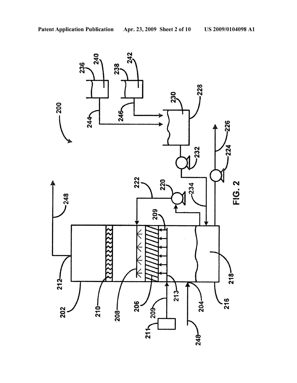 METHOD AND APPARATUS FOR THE REMOVAL OF CARBON DIOXIDE FROM A GAS STREAM - diagram, schematic, and image 03