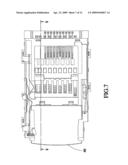 Card connector with terminal protection diagram and image